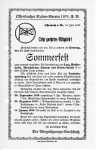 Einladung und Programm Sommerfest 1919